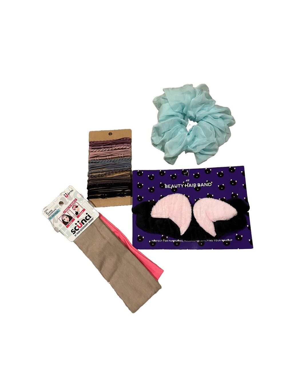 New Bundle Hair Accessories Scunci Headwraps, Hair Ties & H&M Beauty Band